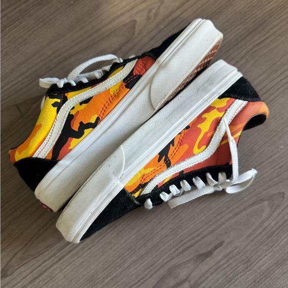 Vans Old Skool Pop Camo Orange - Size 5 - Picture 3 of 6